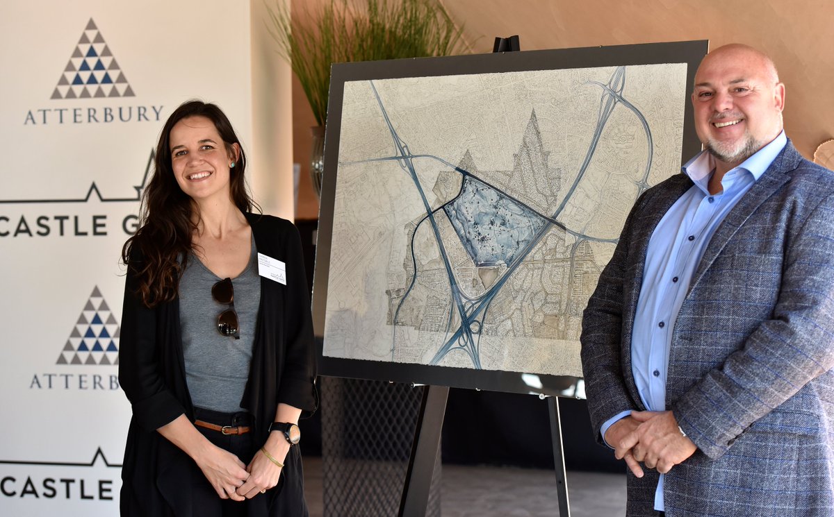 AtterburyProp's tweet image. Atterbury launched the 1st phase of the new R6bn #CastleGate precinct in Pretoria today. @GautengGov 
@GautengPremier @DavidMakhura @CityTshwane @eMokgalapa @TshwaneEconDev Isak Pietersen, development partners Talis Holdings and The Carl Erasmus Trust plus other guests were there