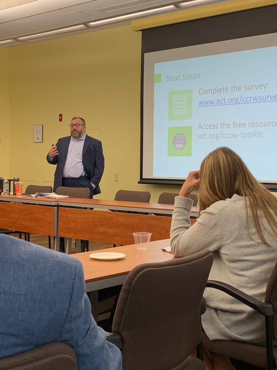 Sean_C_CT's tweet photo. Today I hosted the @ACT Connecticut College and Career Readiness Workshop to an amazing group of educators! Thank you @wesleyan_u for hosting us! Sign up for an ACT workshop in your area https://t.co/cSF6HC6eQL. #ACT #ACTCCRW https://t.co/UnLXH5E0bS