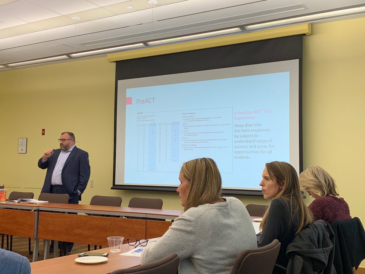 Sean_C_CT's tweet photo. Today I hosted the @ACT Connecticut College and Career Readiness Workshop to an amazing group of educators! Thank you @wesleyan_u for hosting us! Sign up for an ACT workshop in your area https://t.co/cSF6HC6eQL. #ACT #ACTCCRW https://t.co/UnLXH5E0bS