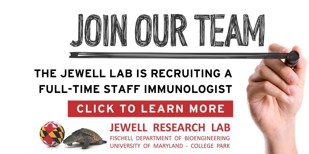 Dr. Christopher M. Jewell (@jewellbioe) on Twitter photo The Jewell Lab is recruiting a full-time staff immunologist. If you completed a PhD and Postdoc in immunology, we’re looking for you! Come join a fantastic group of scientists & engineers... jewell.umd.edu/uploads/1/6/0/… <a href="/AAI/">Adriel Hollandsworth</a> <a href="/SFBimmuneeng/">Immune Engineering SIG</a>  <a href="/CRS_FG_Immuno/">CRS Immuno Delivery</a> #Immunology #immunotherapy The Jewell Lab is recruiting a full-time staff immunologist. If you completed a PhD and Postdoc in immunology, we’re looking for you! Come join a fantastic group of scientists & engineers... jewell.umd.edu/uploads/1/6/0/… <a href="/AAI/">Adriel Hollandsworth</a> <a href="/SFBimmuneeng/">Immune Engineering SIG</a>  <a href="/CRS_FG_Immuno/">CRS Immuno Delivery</a> #Immunology #immunotherapy