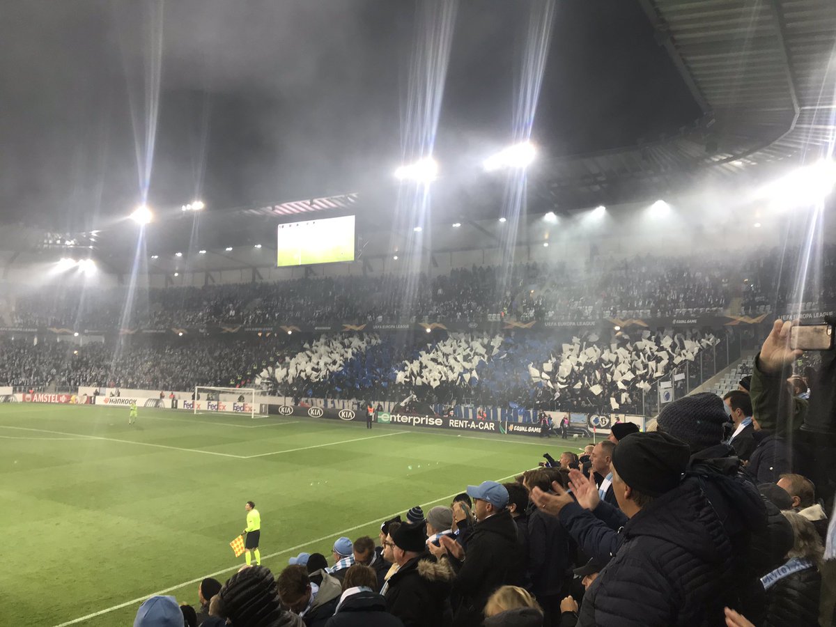 Zonal_Marking's tweet photo. Malmo v Copenhagen. Proper atmosphere here https://t.co/gq3UiCC1CS
