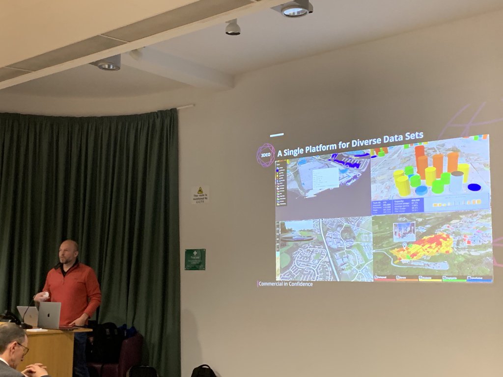 Colin Borland from <a href="/_3DEO/">3DEO</a> showing us how they overlay satellite imagery with a myriad of IoT sensors to produce a mind-blowingly useful 3D visualisations