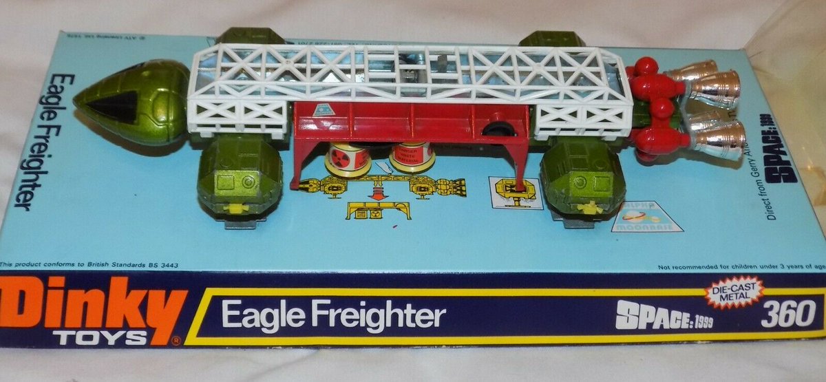 MandysTreasure's tweet photo. #Antiques #Collectables #Toys #Curios - #Vintage Boxed Dinky Toys Gerry Anderson SPACE 1999 Diecast Eagle Freighter 360 https://t.co/747QoWJKU8 https://t.co/g8PYftIFLb