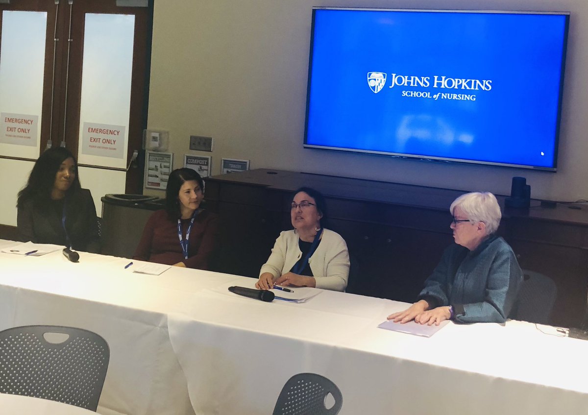 BaptisteDiana's tweet photo. Dean Emerita Martha Hill leads an expert panel discussion on the impact of nurses in cardiovascular research, health policy, and practice. @CDH_JHU @ycommodore #cardionurses #GoHopNurses https://t.co/otIFSmwymv