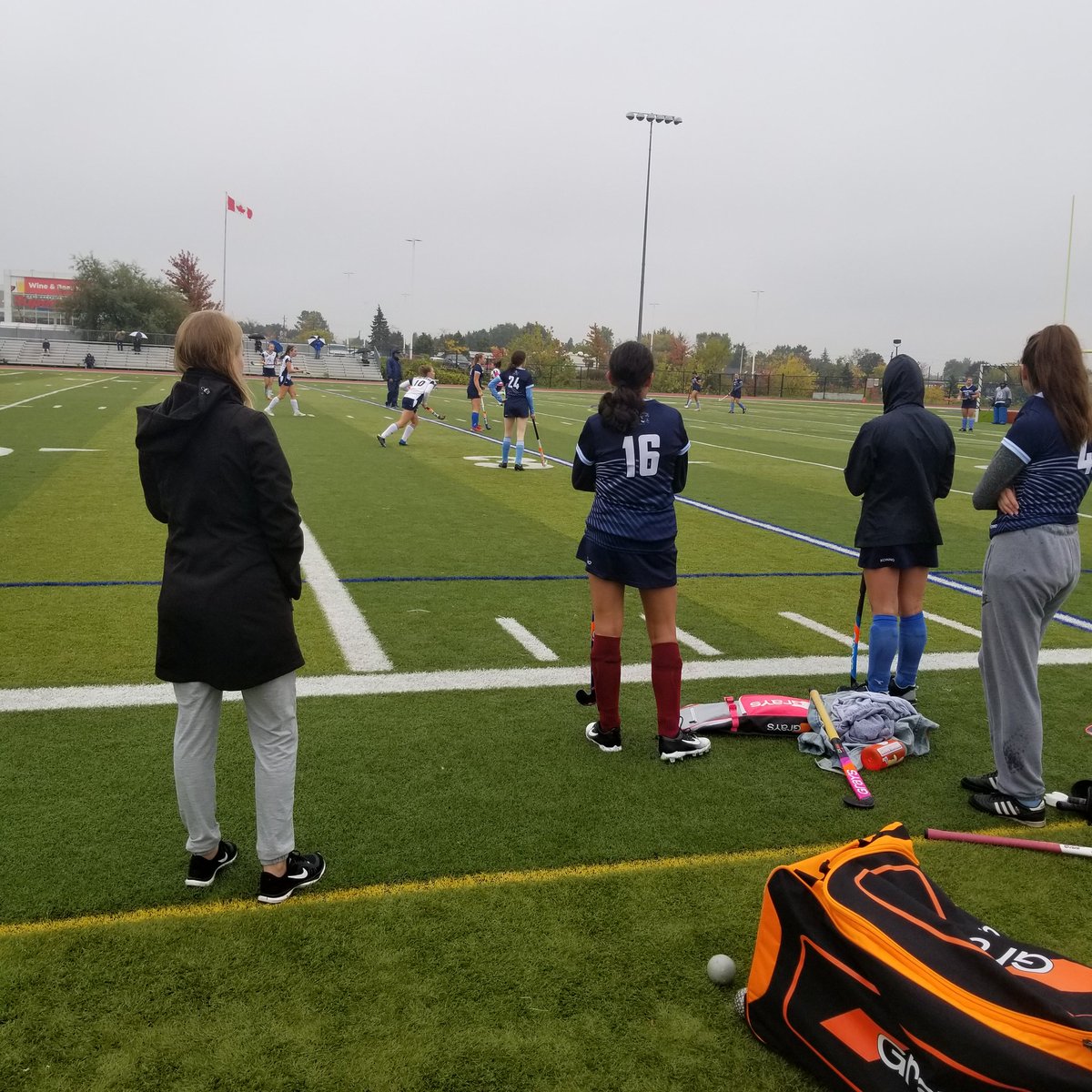 Coach Henry in her element! Go blue go! 🏑💪💙 <a href="/mshenryhomeroom/">Ms. Henry's Homeroom</a> <a href="/AssumptionHCDSB/">Assumption</a> @Principal_AHS