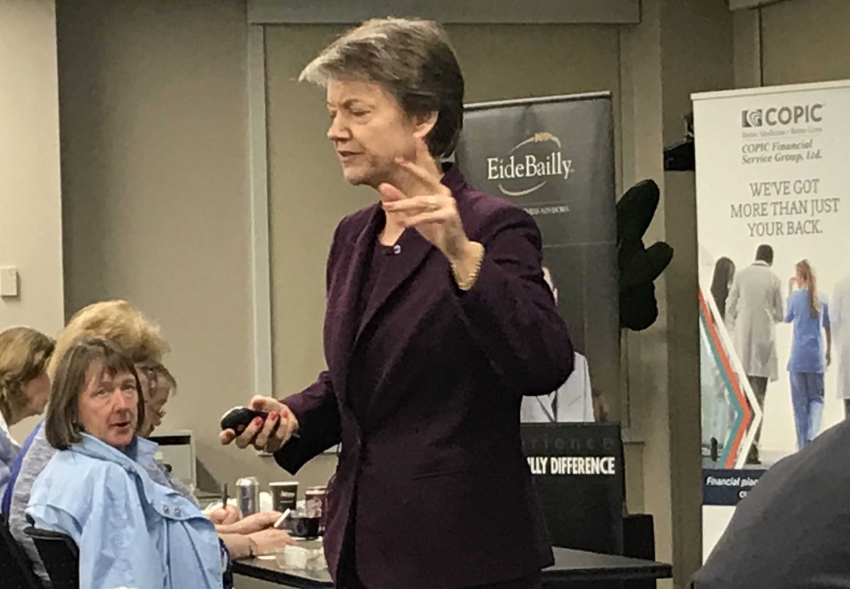 CHCPF's tweet photo. HCPF Exec. Director Kim Bimestefer was honored to address the Denver Medical Study Group this afternoon talking about the Healthcare Affordability Roadmap.
#cohealth #HealthFirstColorado https://t.co/zpHpJWVaWm