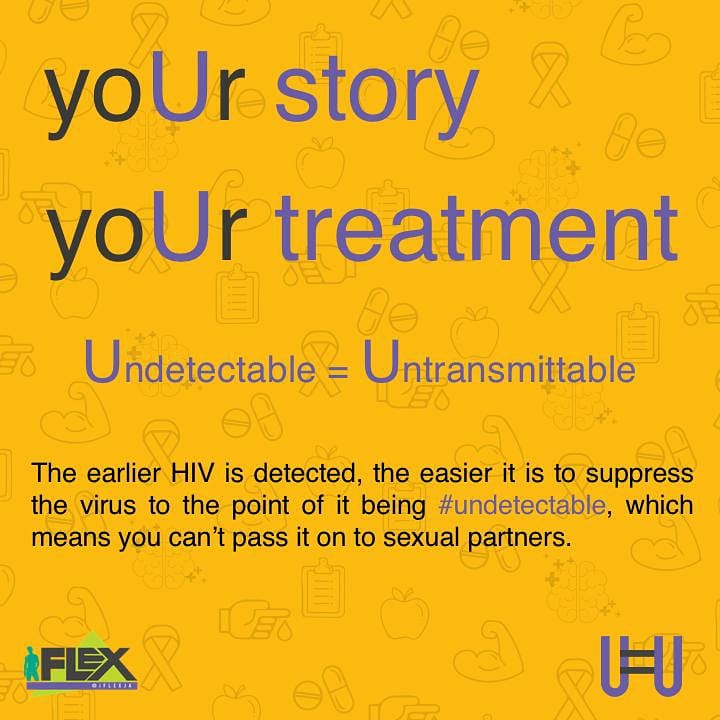 iFLEXJA's tweet photo. HIV treatment is most likely to be successful when you know what to expect and are committed to taking your medicines exactly as prescribed.  #StayOnTreatment
#UndetectableEqualsUntransmittable #UequalsU
#TalkUndetectable #TalkUntransmittable #iFlEXja https://t.co/0dsIRZPNKl