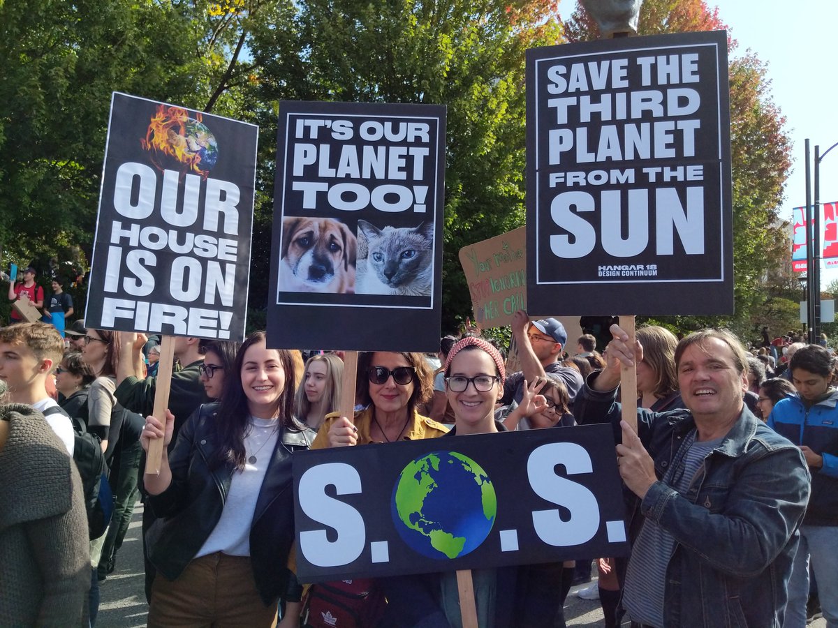h18creative's tweet photo. We were proud to be out of the office last Friday for the Vancouver Climate Strike, where over 100,000 Vancouverites marched for climate justice. Here's to a brighter future! 🧡 https://t.co/kqV7m505qQ