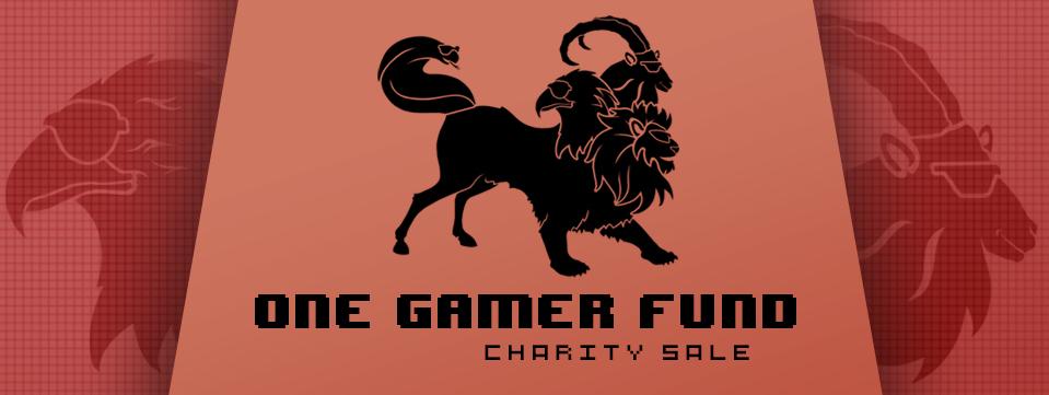 OneGamerFund charity sale multi-headed mythical beast logo