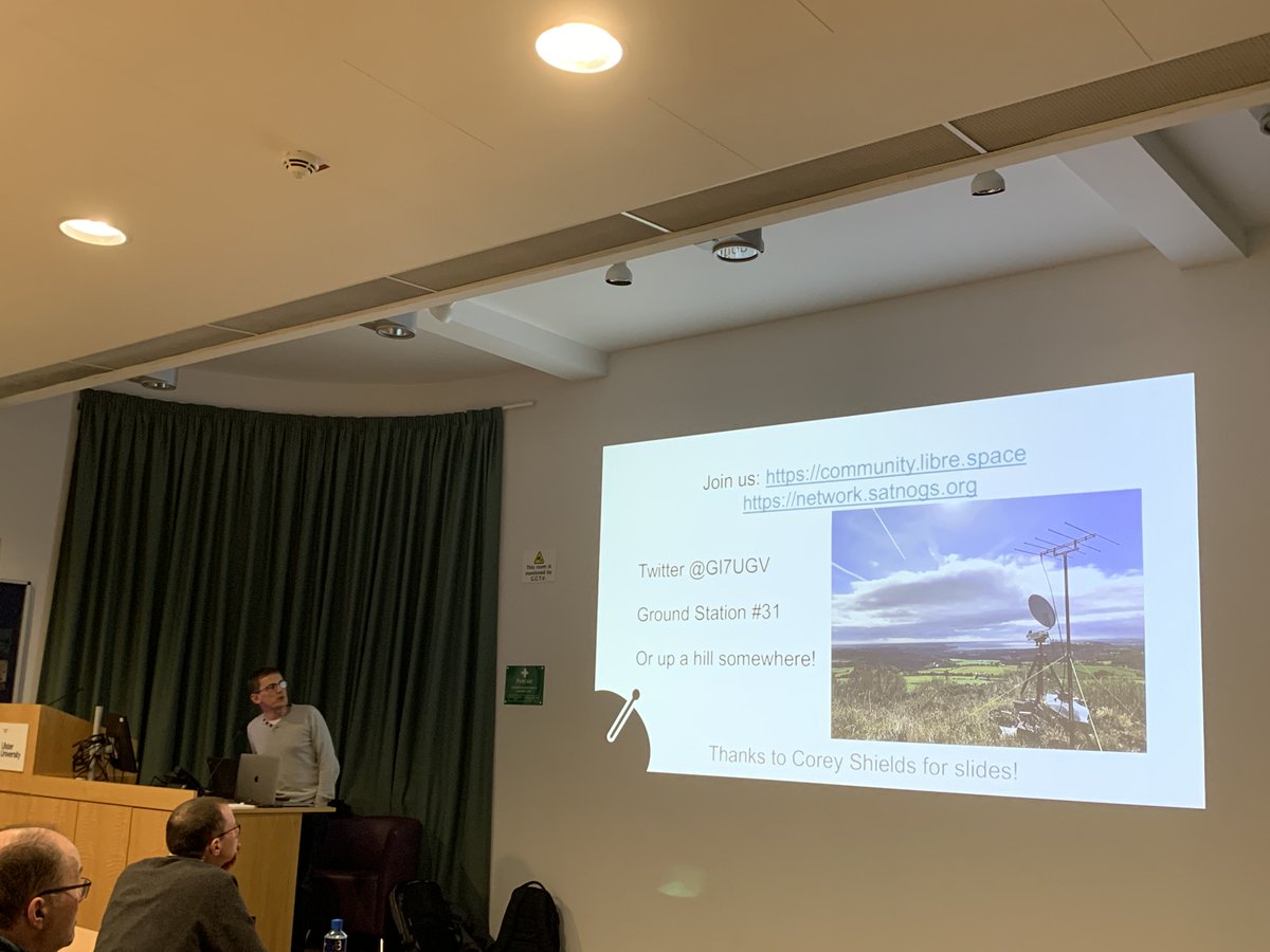 John Grant <a href="/gi7ugv/">John GI7UGV</a> presentation on, “An introduction to the Satellite Networked Open Ground Station project” covering what it is, why it is needed and how you can take part… and how to build a ground station for only £75