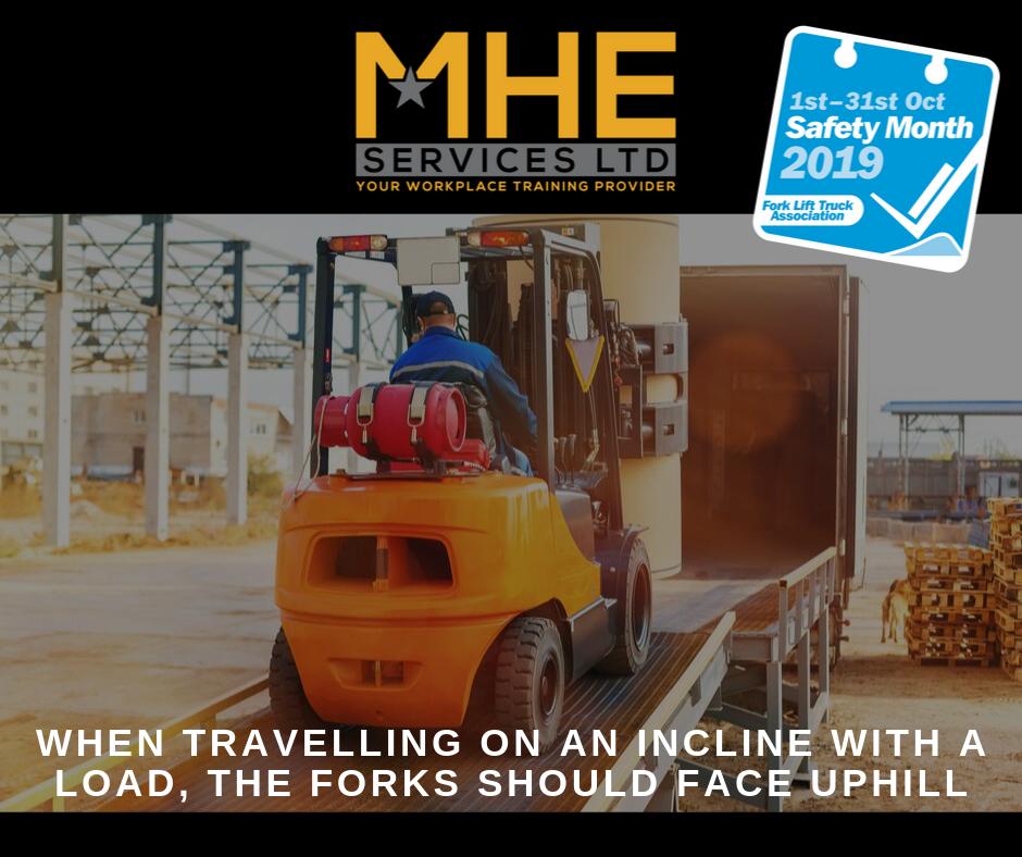 MHEServicesltd's tweet photo. 🚧 FORKLIFT SAFETY MONTH - Tip #28 🚧

When travelling on an incline with a load, the forks should face uphill.

#mheservices #forkliftsafetymonth #healthandsafety https://t.co/JpcdNWzSie