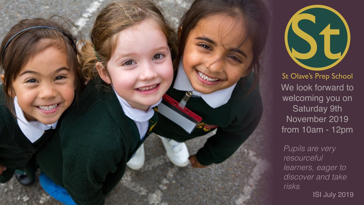 Come and discover what life at St Olave’s Prep School could be like at the <a href="/stolavesprep/">St Olave's Prep School</a> Open Morning on Saturday 9th November, 10am - 12pm.