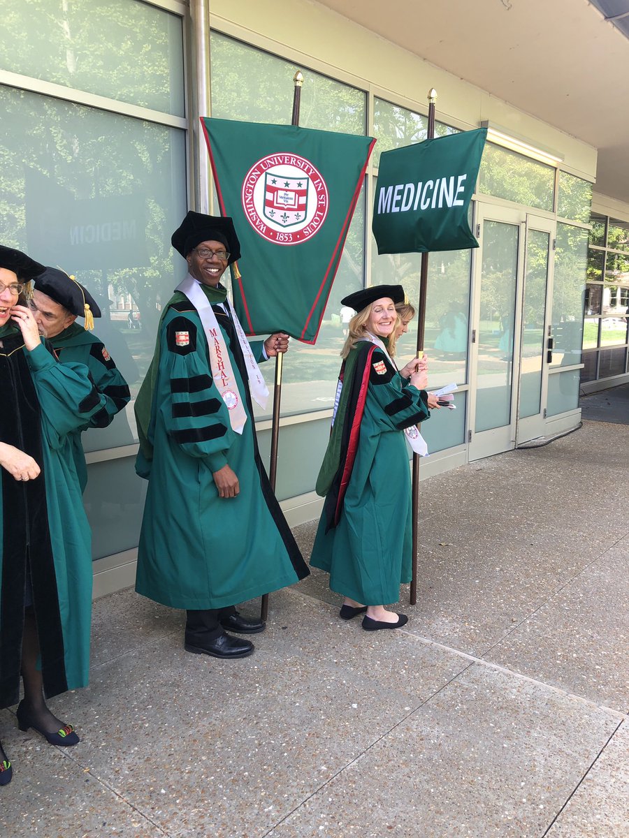 Medicine is well-represented at the Wash U inauguration.