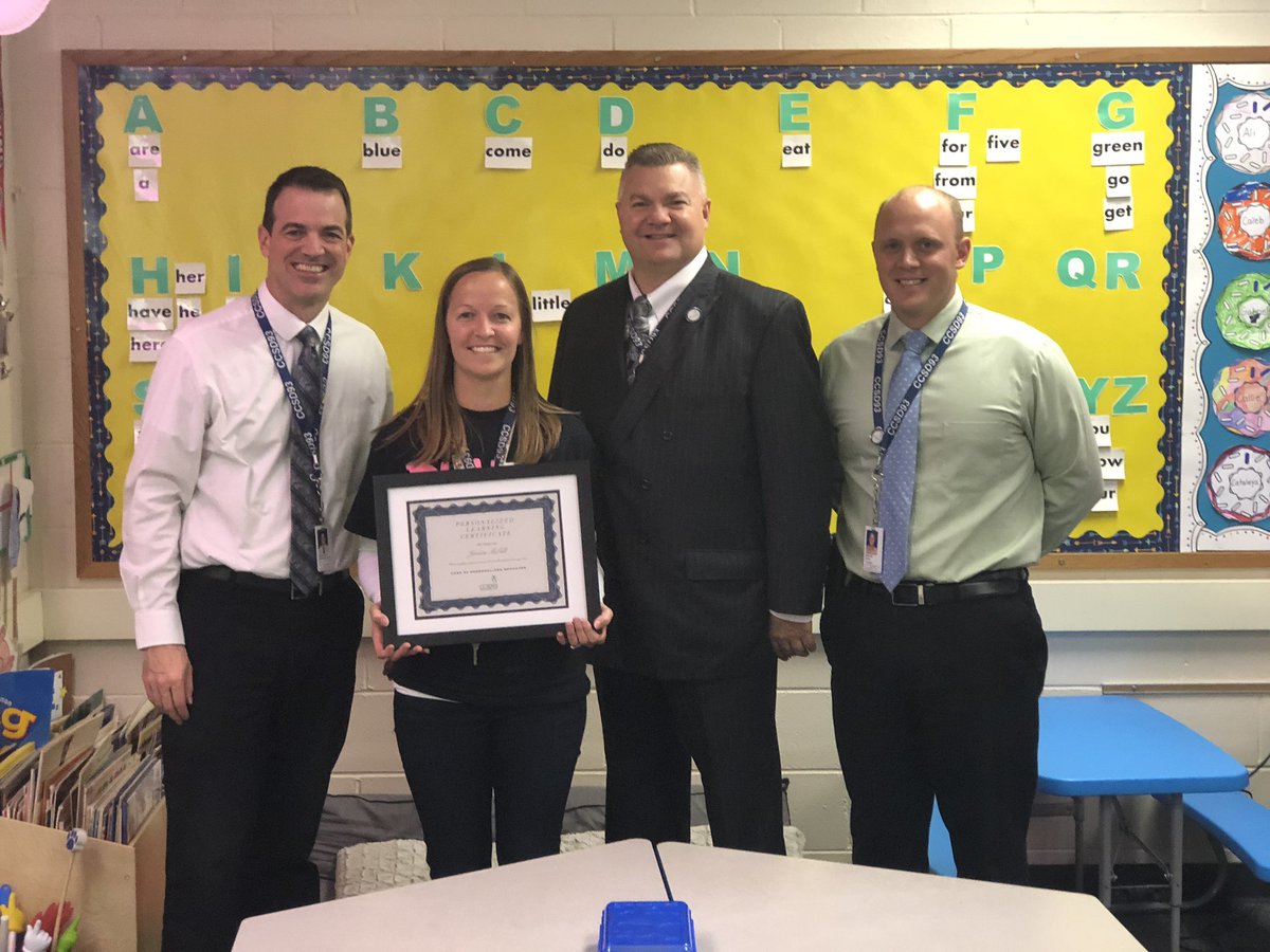 Congratulations to Mrs. McGill for earning her Personalized Learning Certificate through D93 today! Thank you for all of your hard work and growth mindset as you completed over 450 hours of coursework that will certainly benefit our students! <a href="/CSelemschool/">Carol Stream School</a> <a href="/CCSD93/">CCSD93</a>