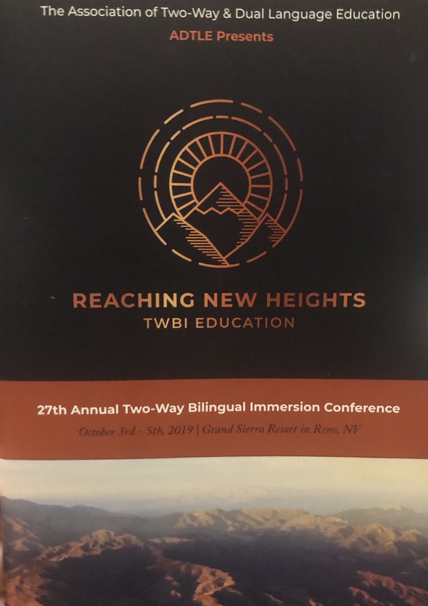 Excited to be attending this dual language conference this week.