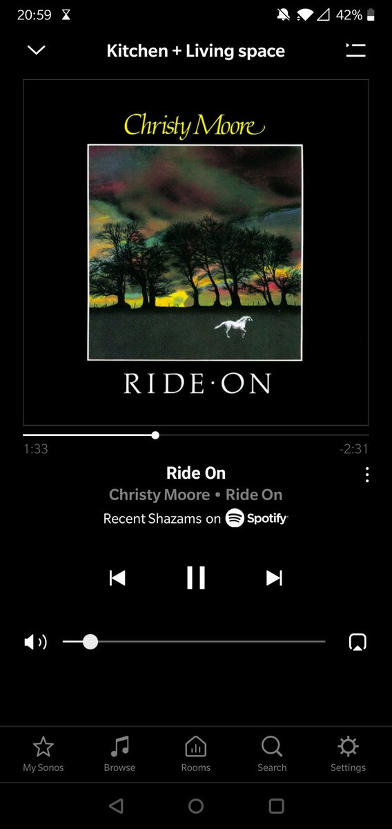 markking1974's tweet image. Why do I have this in a playlist? Have no memory of adding it, but I like it! #randomsongs #spotify #christymoore