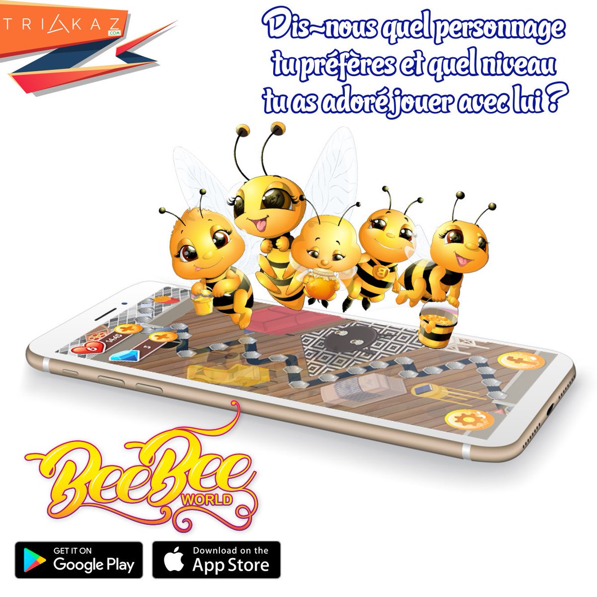 BeeBeeWorldd's tweet photo. On aime tous les Beebee!! Dis-nous quel personnage tu préfères et quel niveau tu as adoré jouer avec lui ? https://t.co/4UKTIdRlLL