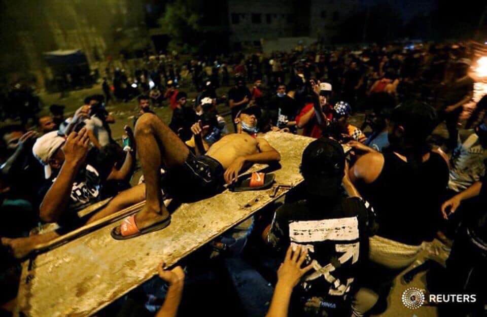 Baghdad right now according to Reuters! #save_the_iraqi_people #العراق_تنتفض