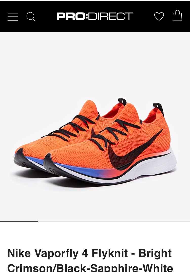timsrunworld's tweet image. Nike Vaporfly 4 flyknit - And you’re right @taffaraffa - I could really do with a new pair of runners!!! I’ll tag @gaynorh1975 - would make her day and cheer her up in a tough time to win something like this! #loveparkrun #prodirectrunning 😍😍😍