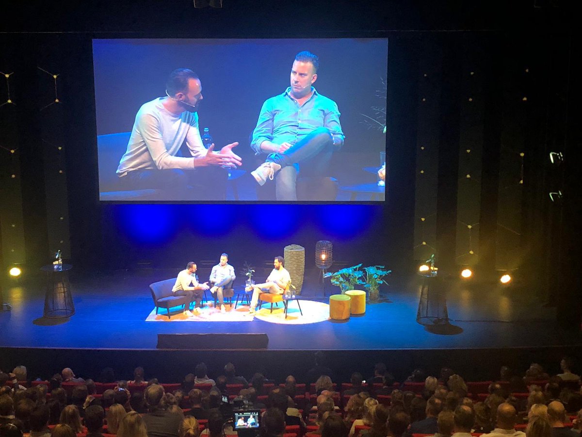 Samen met Thijs Meliefste op het podium van de Trendsummit 2019. Een gesprek over “foodtopia”; het eten van de toekomst. #TS19