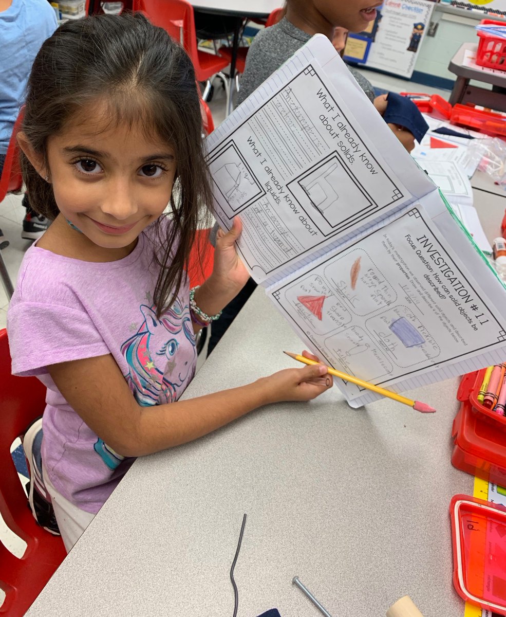 MsIreneHines's tweet image. Second Grade Scientists at work! Ms. Hines’ students are thinking and learning like scientists using scientific inquiry through hands-on investigations. Our interactive science notebooks are used to record, observe and reflect about our findings! @BrooksideWWRSD #fossscience