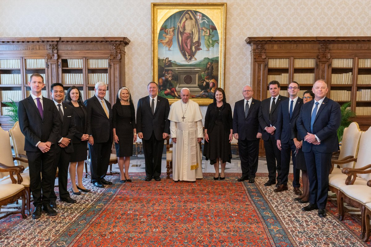 The United States and Holy See celebrate 35 years of working together to advance international #religiousfreedom worldwide. Enjoyed the opportunity to meet with His Holiness <a href="/Pontifex/">Pope Leo XIV</a> on this issue today.