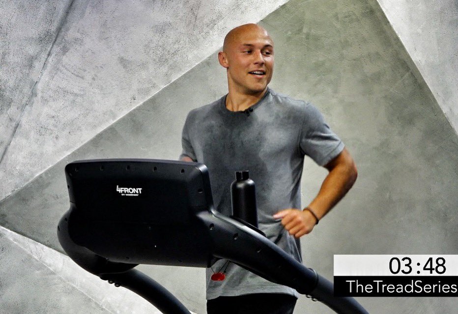 If your shirt isn’t soaked, you’re not grinding Thursday hard enough. This is how we do on TheTreadSeries.com! 💥💦 #ThursdayGrind #HIITworkout