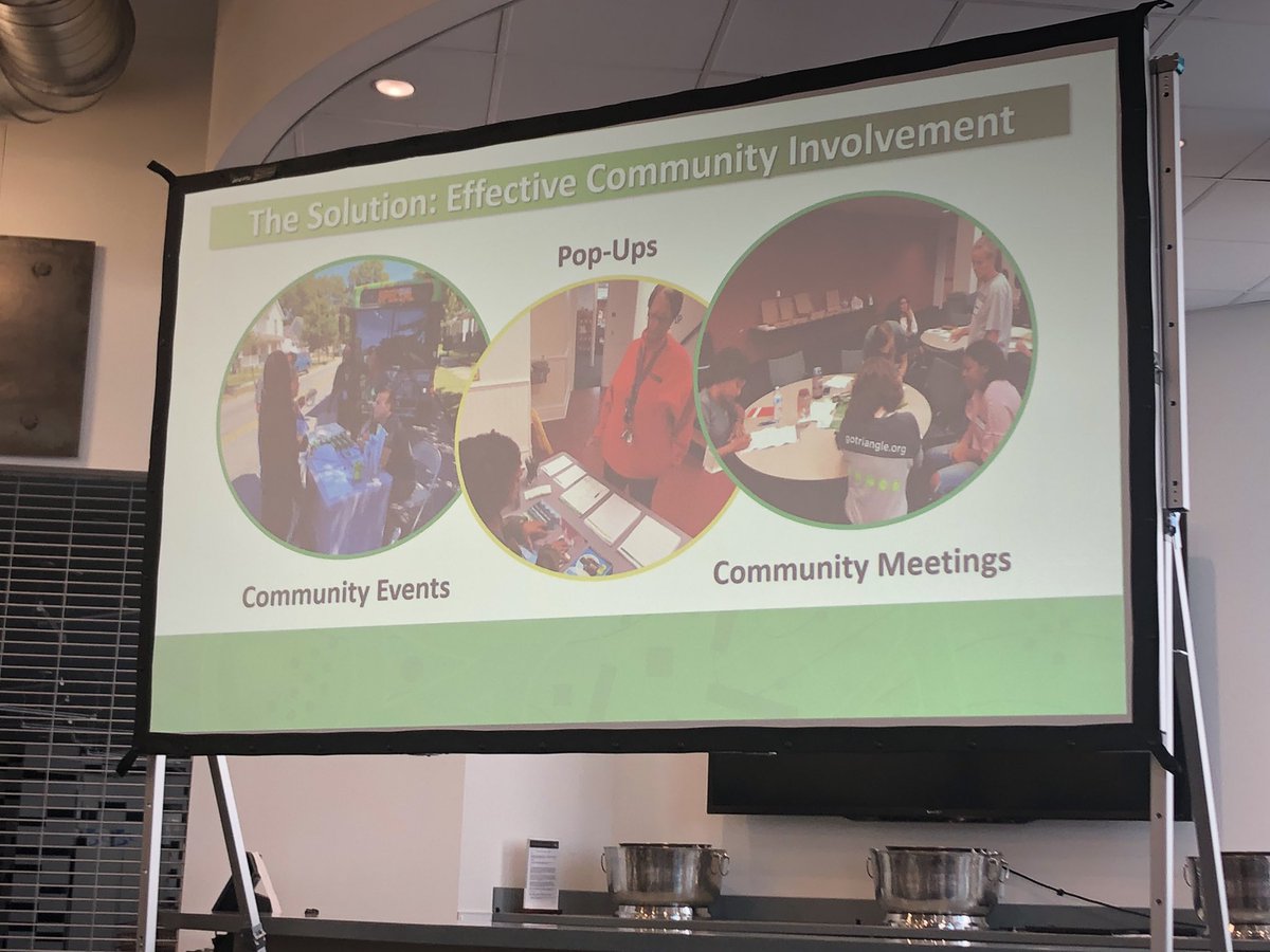 Raleigh4u's tweet image. With focus on improving community outreach for transportation change @gotriangle speaks to the importance of an equitable and inclusion approach. To meet people where they are to break barriers. #IRSummit19 #progressiveapproach @InnovateRaleigh @GoRaleighNC @RaleighMoves