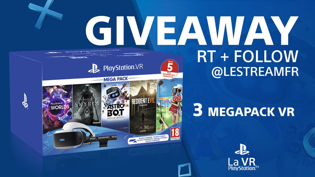 🎁 #Concours

Tente de remporter ce giga lot #PlaystationVR ! Pour cela : 

📌 RT + FOLLOW @LeStreamFR