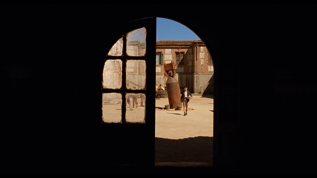 THE DEVIL'S BACKBONE (2001) dir. Guillermo del Toroghost story // 10-year-old Carlos arrives at a school for orphan boys in the midst of a civil war, & slowly begins unraveling the school's secrets—which seem to be connected to a ghost boy wandering the grounds.