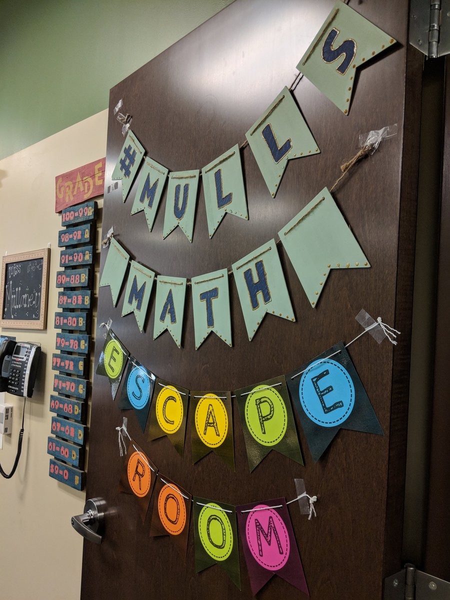 missmull214's tweet photo. How many will escape?! Time and knowledge of percents will tell! 
#mullsmath 
#wearemeridian
#escaperoom https://t.co/OXeBkFFtZ2