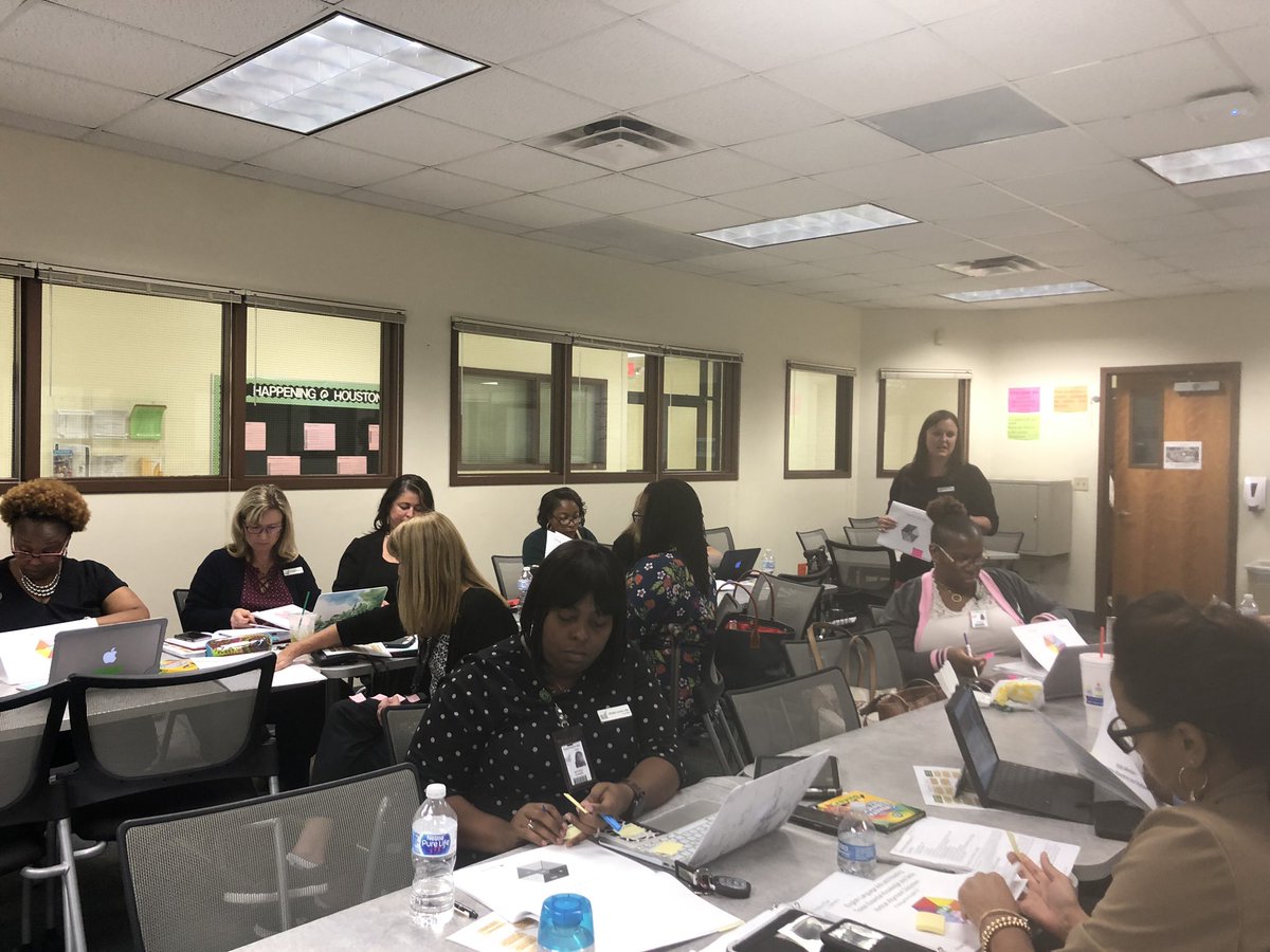 Our APs are doing a great job analyzing the new ELA TEKS. #gpisd #WeEmpowerPeople @BKosumsuriya