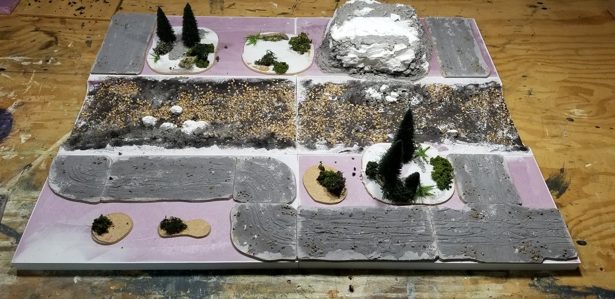 modterrain's tweet photo. #wip  #modelterrain 10x20" tile set for #dnd. Texturing almost finished!
#terraintuesday https://t.co/Tk7mD8UREc