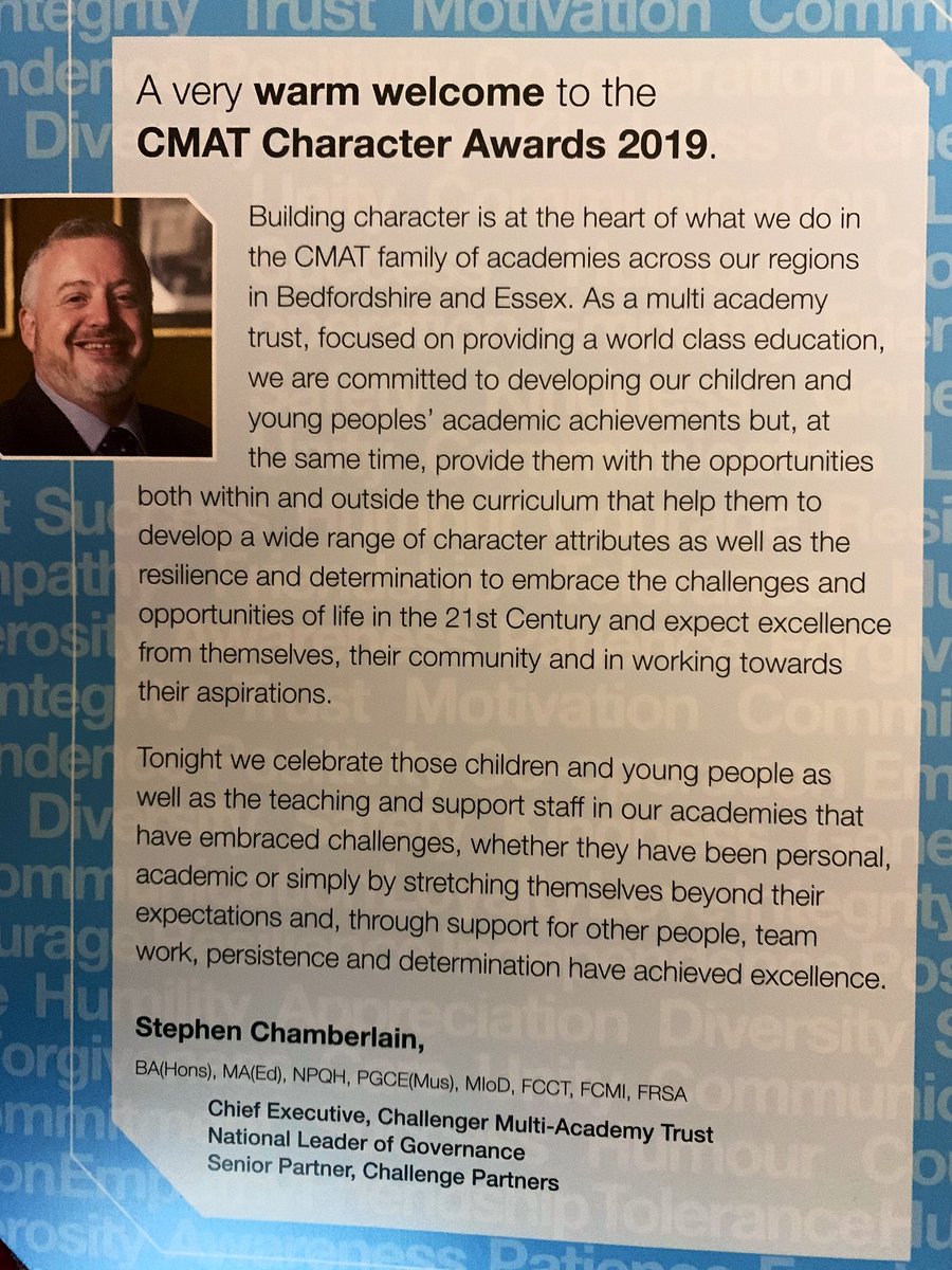 ChallengerMAT's tweet photo. Great to celebrate the character attributes of our inspirational children and young people as well as our amazing teaching and support staff across our seven academies in Essex and Bedfordshire with the uplifting @diana_osagie #cmatfamily #cmatfirst #cmatway https://t.co/M3FRbDZpva