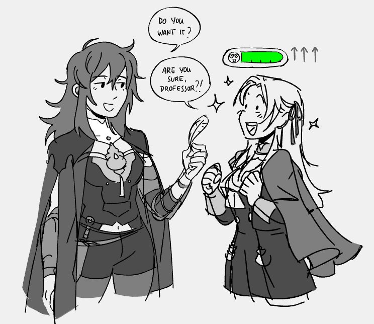 (2/2) edelgard's fav gift is an owl feather 