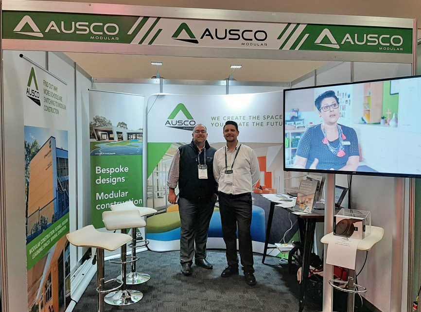 AuscoModular's tweet photo. We're at #ASBA2019 in Hobart this week. Drop by exhibitor stand no 2 to chat with our team about your temporary buildings needs or bespoke designs for your school's community.

#modular #education #modernlearningspaces #TeamAusco https://t.co/ndkTQN64T1