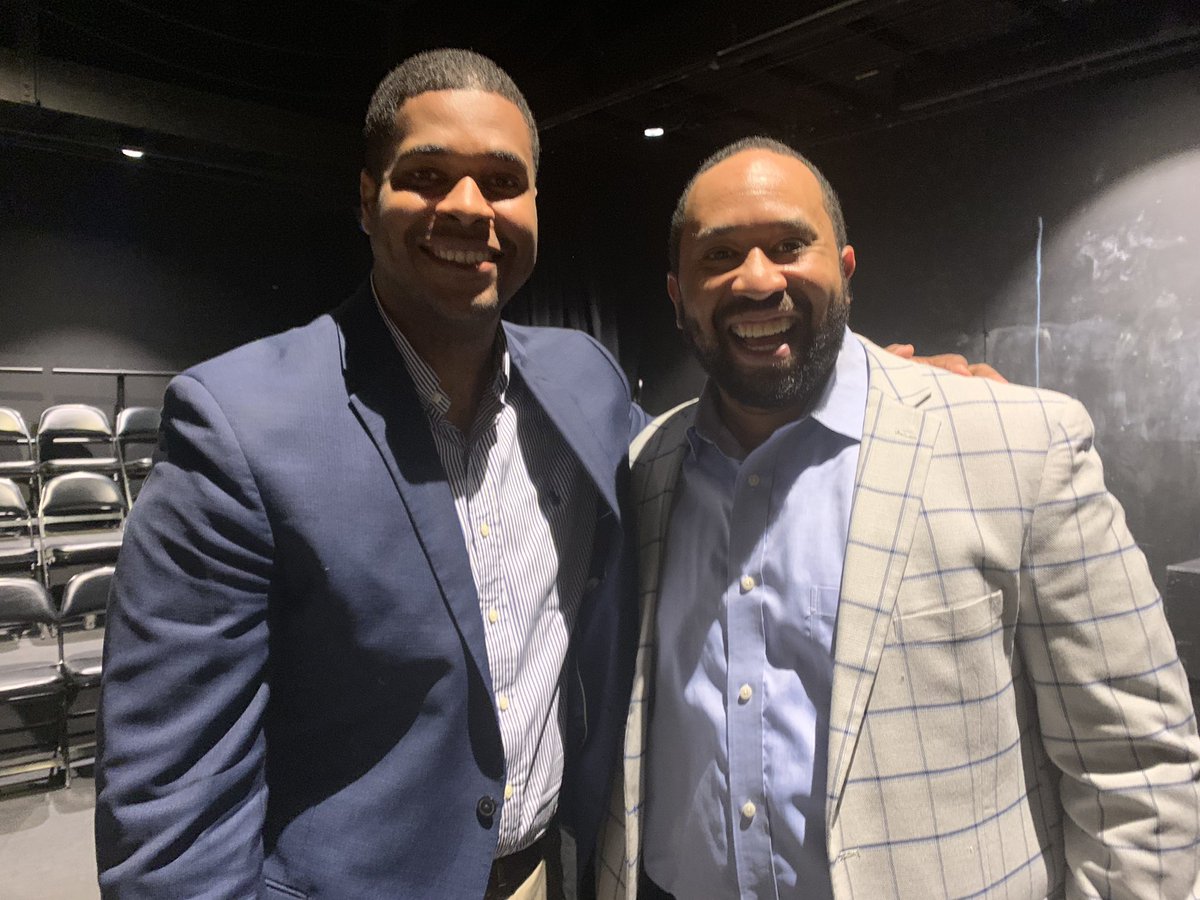 Brandon_Newsie's tweet photo. It was great being back at @winthropu for #WUMCOMWeek. I took part in the @MCOMEagles alumni panel. @RyanMelvin2 and I have come a mighty long way. #WLTX https://t.co/oydTPBuvz2