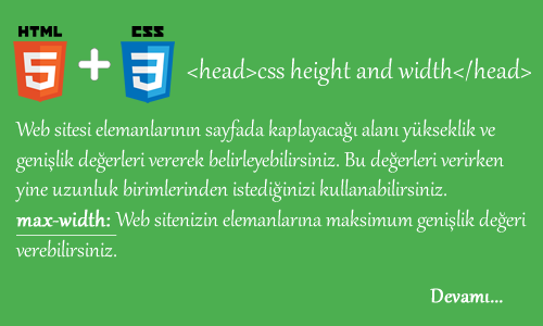 htmlcssdersler's tweet image. CSS Height and Width(Yükseklik ve Genişlik) -
htmlcssdersleriogreniyorum.com
htmlcssdersleriogreniyorum.com/css_dersleri/3…
#css #css3 #csstudent #CSSC #cssl #cssr #cssakuhinpost #CSSA #CSSCOffice #cssmodz #csstutorialforbeginner #csstutorials #csshipper #cssd #csscoder #csscode #cssclass #csscoding #cssh