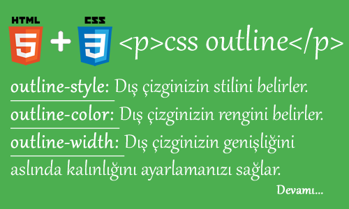 htmlcssdersler's tweet image. CSS Outline(Dış Çizgi) -
htmlcssdersleriogreniyorum.com
htmlcssdersleriogreniyorum.com/css_dersleri/3…
#css #css3 #csstudent #CSSC #cssl #cssr #cssakuhinpost #CSSA #CSSCOffice #cssmodz #csstutorialforbeginner #csstutorials #csshipper #cssd #csscoder #csscode #cssclass #csscoding #cssh
