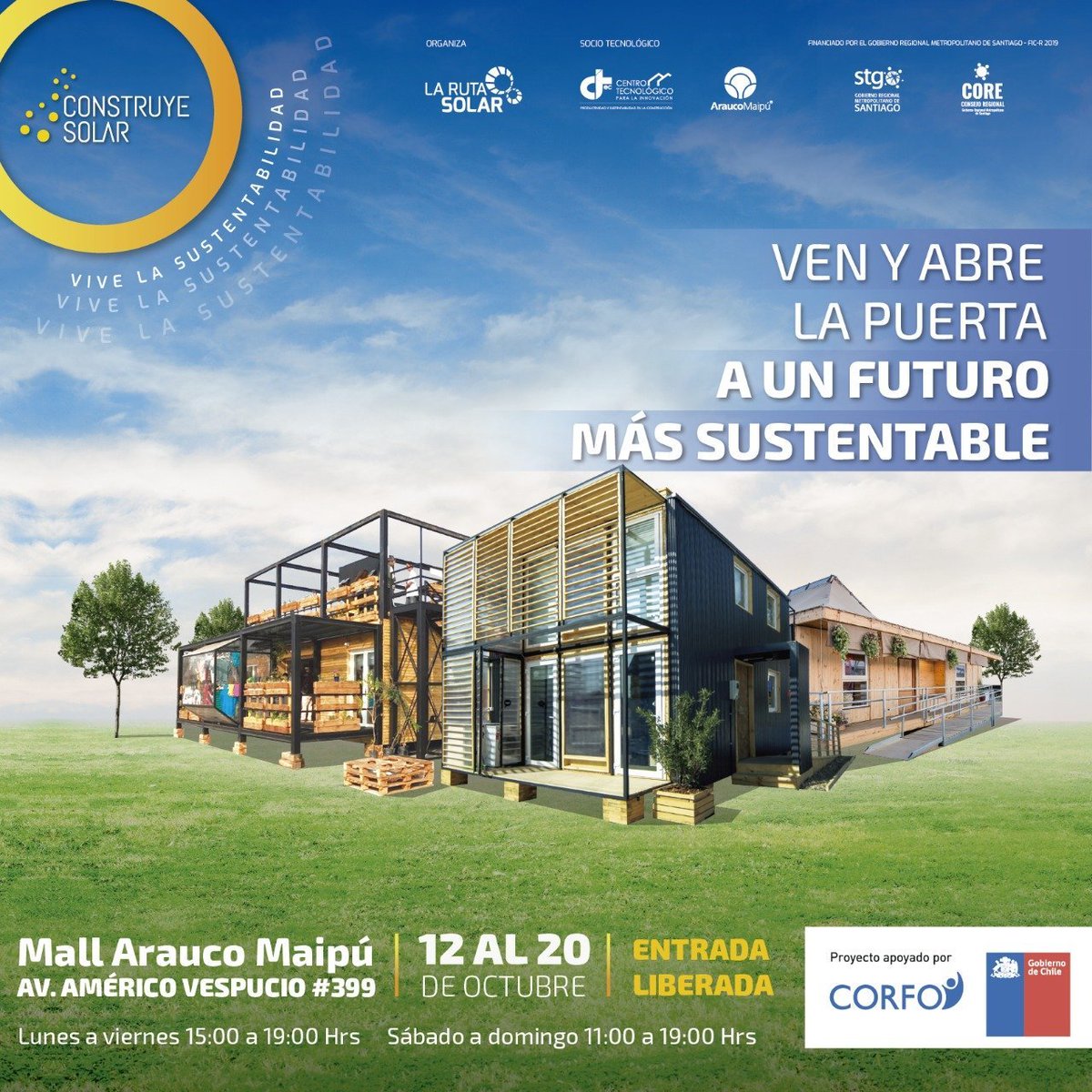 Alexis_Lopez_T's tweet photo. Pronto en Energía Alterna estaremos en #ConstruyeSolar para contarles todo acerca de estas viviendas sostenibles, con energía renovable y de bajo costo, con la novedad de que este año se realizará en el Mall Arauco Maipú para todos quienes quieran visitarlas. https://t.co/RXP9Cukqso