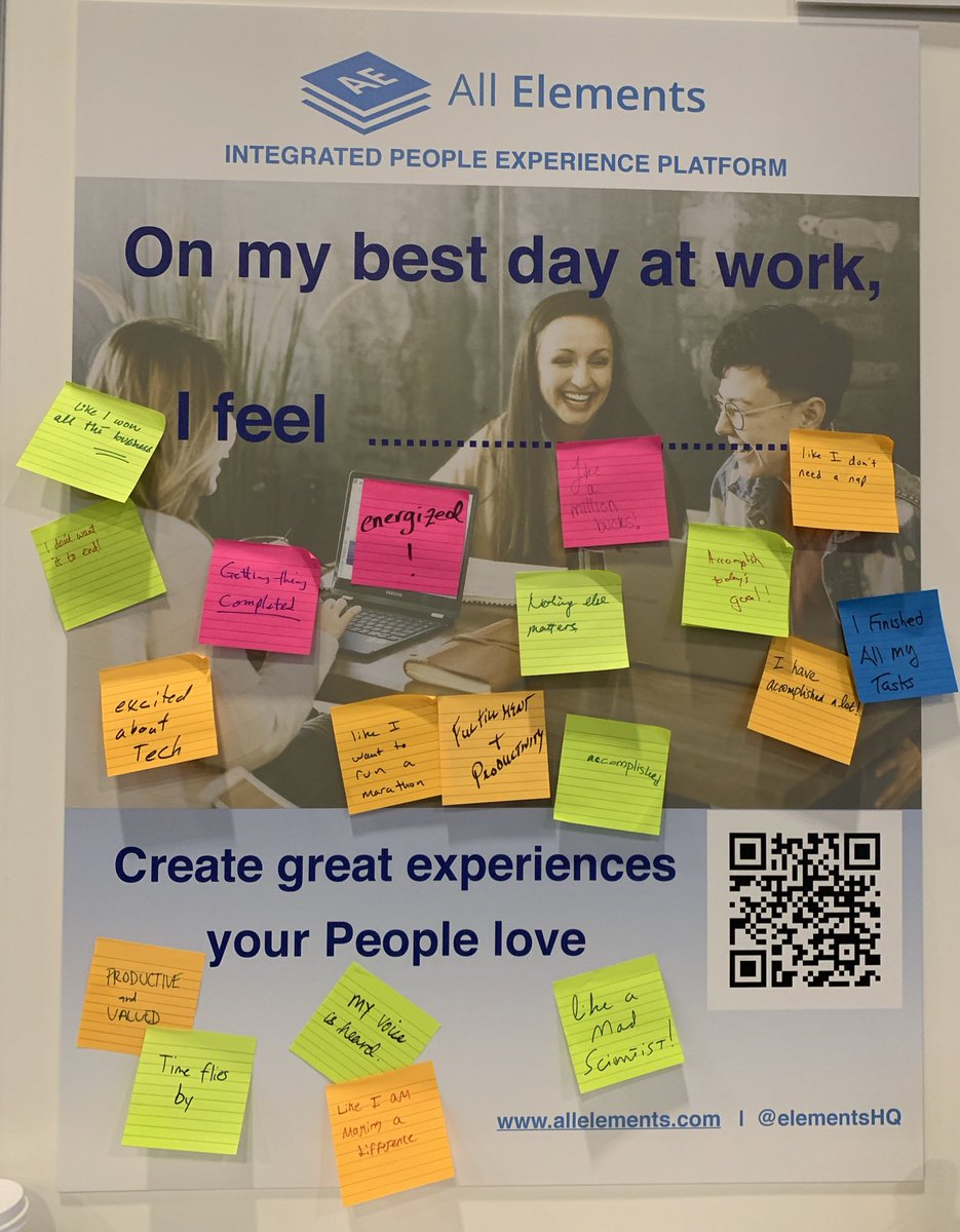If you at #HRTechConf , stop by our startup booth 428T to tell us about your best day at work! Also watch our CEO Mutuk <a href="/muthax/">Mutuk Karpakakunjaram</a> pitch at the PitchFest at 5:30 PM.
