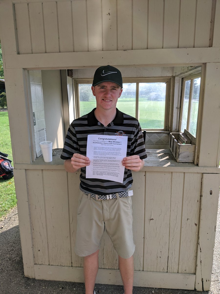 Congratulations to Jack Murphy on qualifying for the Regional Tournament at Glenview with a 79 today!
