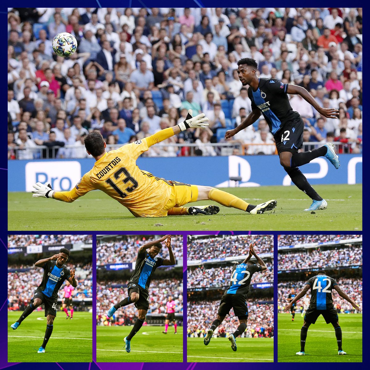 When you score in the Bernabéu &amp; celebrate like Cristiano Ronaldo...

🔵⚫️ Emmanuel Bonaventure ⚽️⚽️

#UCL