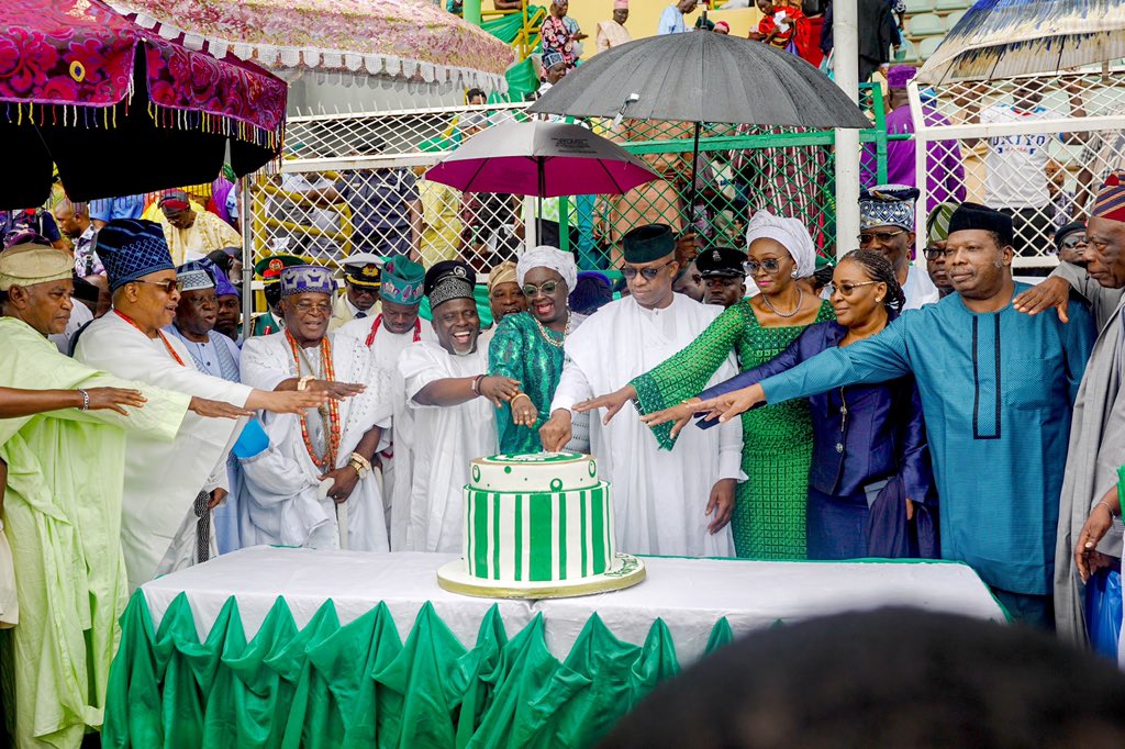 I urge Nigerians to be patriotic, as we celebrate 59 years of our independence as a nation. We marked this day today, when I said this at the M.K.O. Abiola Stadium in Abeokuta, the State Capital.