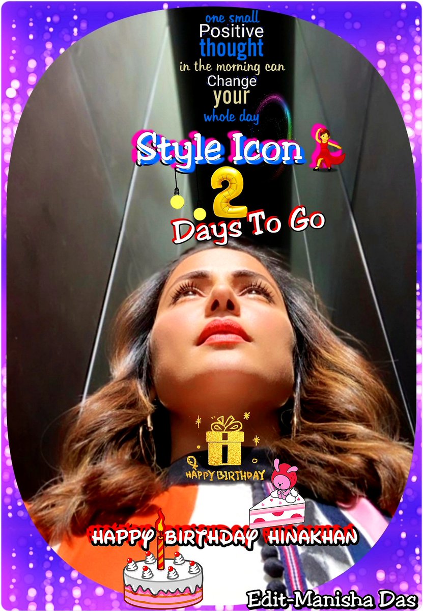 Manisha90294538's tweet photo. AllTime๐โโ๏ธStyle๐Mein Rahene Wali
Humari Apni๐
TheStylish๐Wth๐PositiveSoul๐งโโ๏ธ
OUR OWN๐
๐STYLE ICON๐
Is All Set To Celebrate๐ฆธโโ๏ธHer
Hppy๐ฏโโ๏ธBirthday๐ฅณ #HinaKhan
๐ฐ @eyehinakhan ๐ฐ
#TheStyleIcon ๐
#2DaysToHinaDay
#HKBirthday ๐
#MyEdit ๐ค https://t.co/wANmB6ogbW