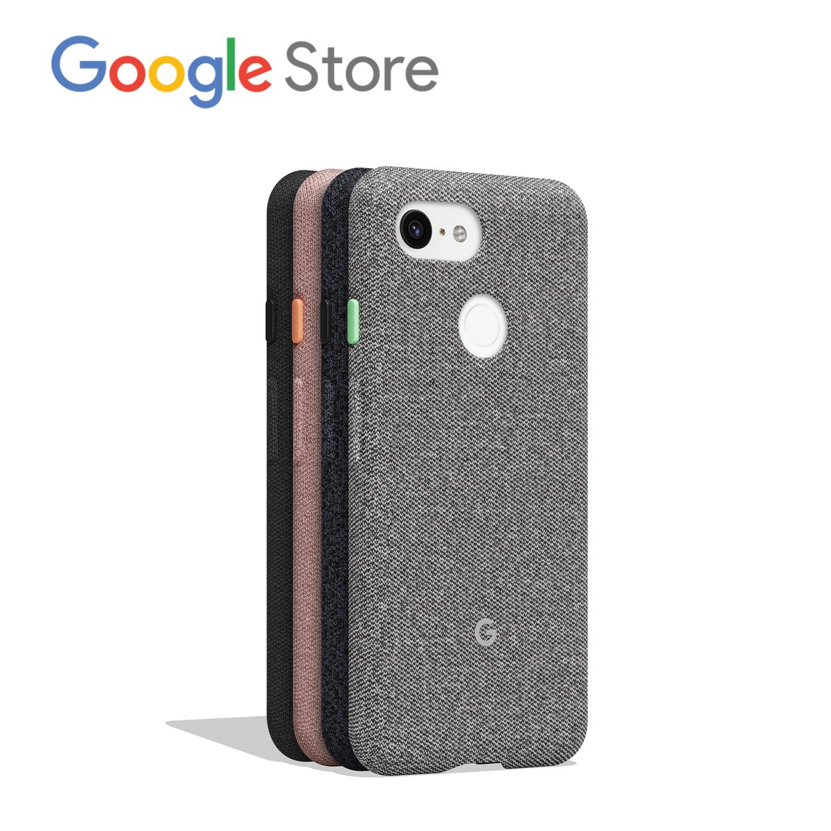 madebygoogle's tweet photo. Bold textiles to match your bold tech. Swipe for a peek at our stylish cases and colorways for Pixel. Terms apply.