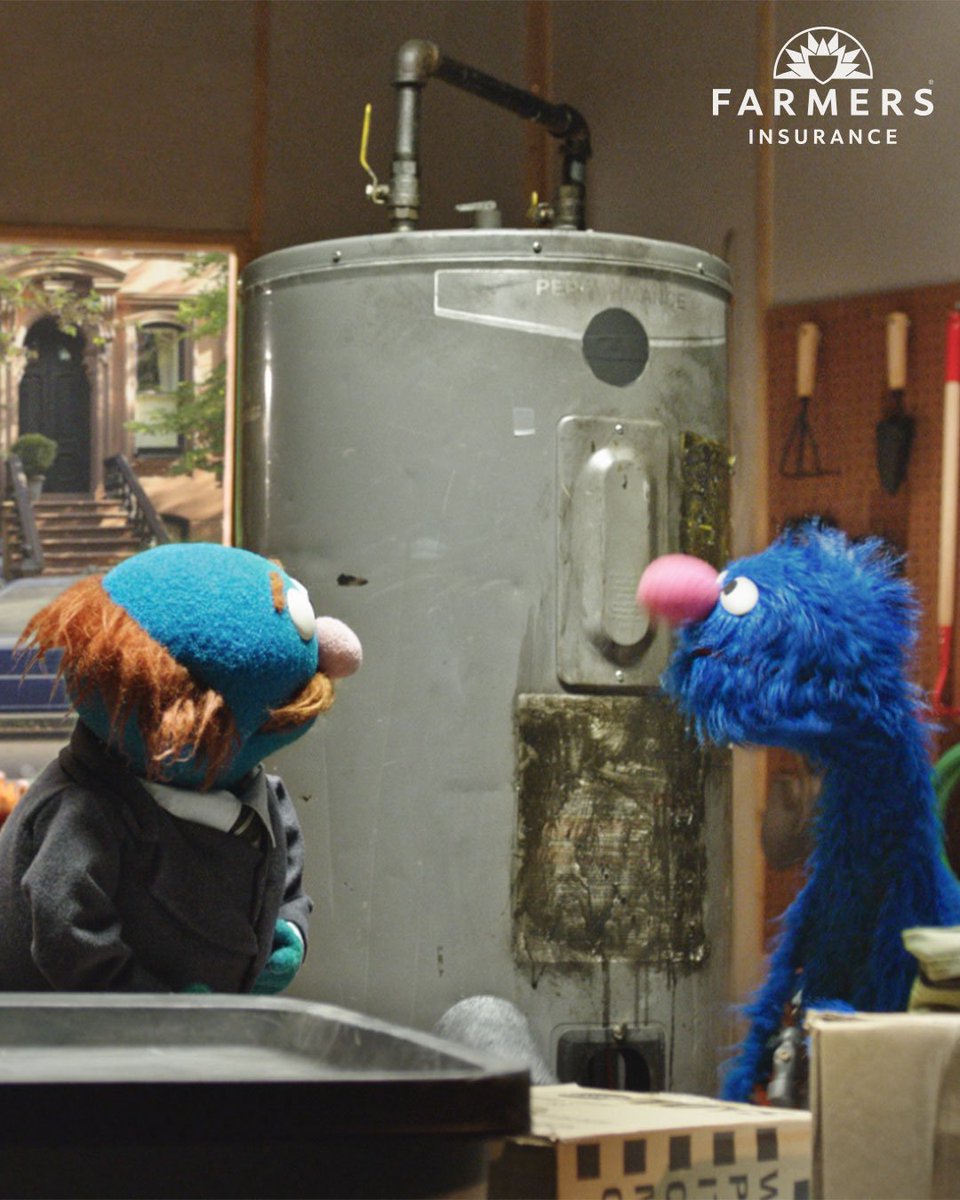 If it happens on your street, Farmers® has probably seen it and covered it. Even flying water heaters that could give a certain adorable superhero a run for his money. Wondering if your policy covers something like this? Call me. #Sesame50