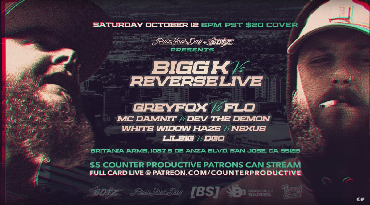 Battle_Rap_News's tweet photo. Trailer For Bigg K (@BiggKTV) vs Reverse Live (@agent_dank) From @BOTZBattles - https://t.co/4nTXQ39h0n https://t.co/CscUnKGojq