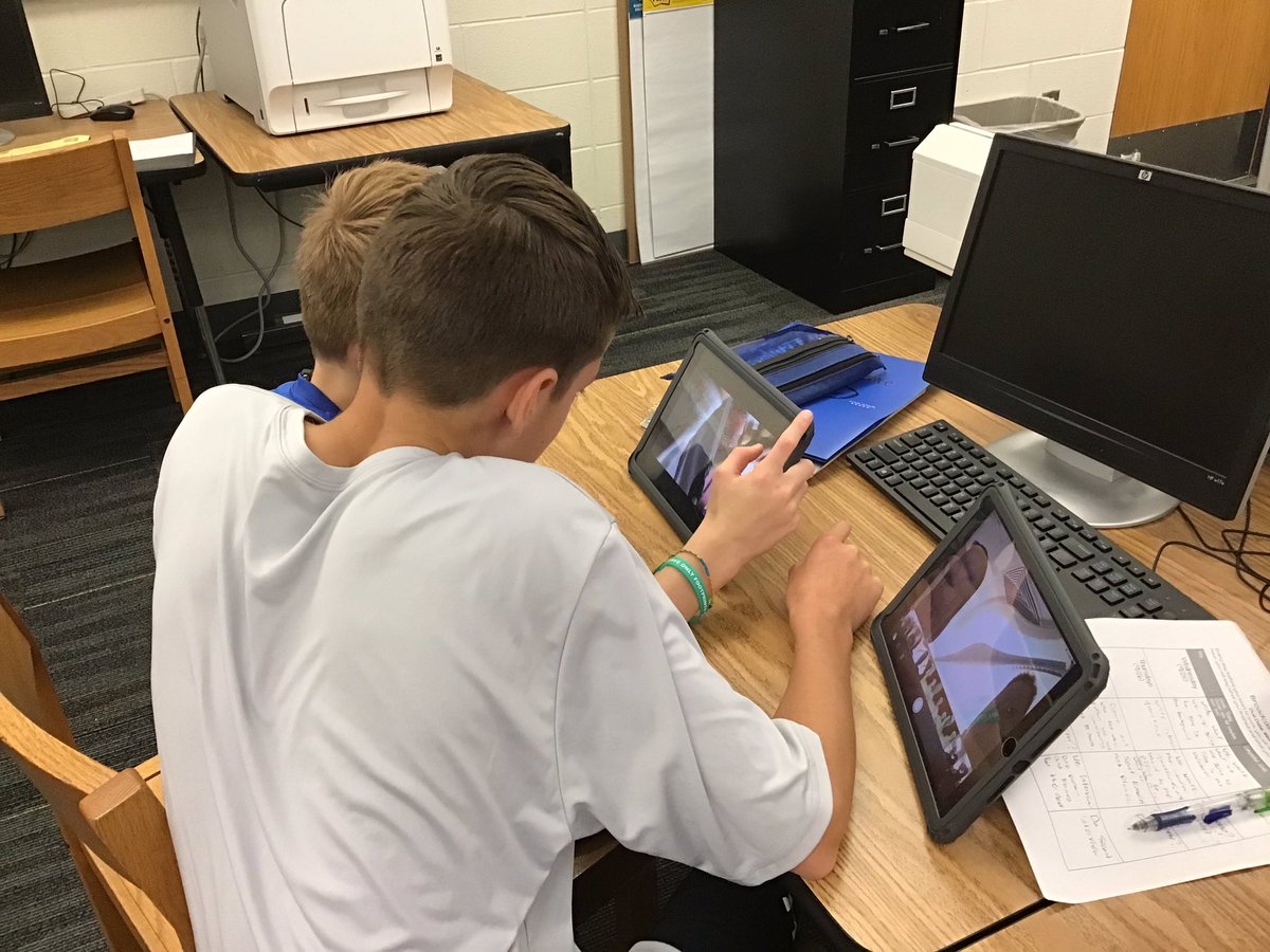 Our first student-run broadcast of the year is well underway! This is what you call student engagement! Ss can’t wait to share their work with <a href="/CSTWildcatsMS/">ChisholmTrailMS</a> at the end of the 1st quarter. #studentbroadcast <a href="/olatheschools/">Olathe Public Schools</a>