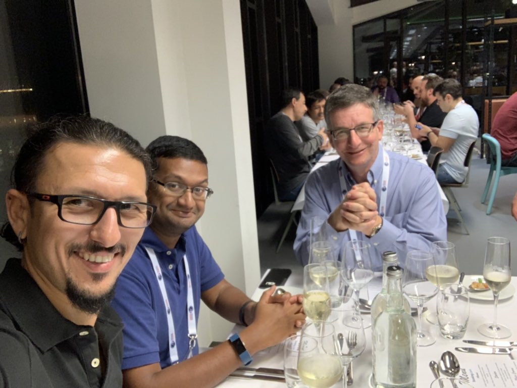 ask_dba's tweet photo. Very nice hospitality from @bookingcom for #opensource community. #perconalive, #PLEteamTom with @bytebot @TomBasil99 @Percona https://t.co/yLrqetDiWh